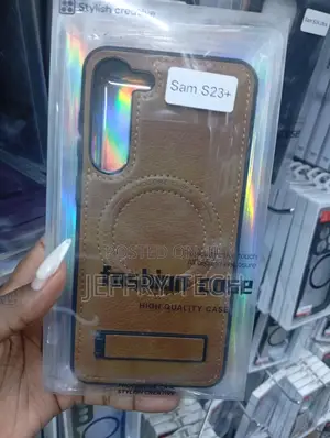 Brown Faux-Leather Protective Smartphone Case