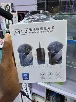 F11-2 Dual Wireless Microphone Smartphone Camera Tablet