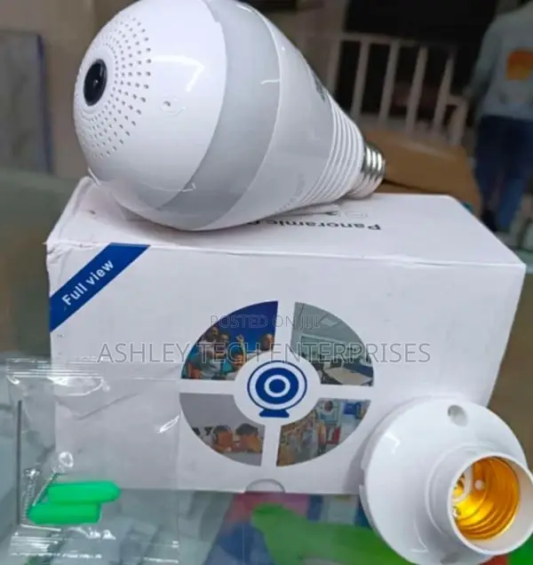 Indoor Smart Bulb Camera – V380 Wifi CCTV