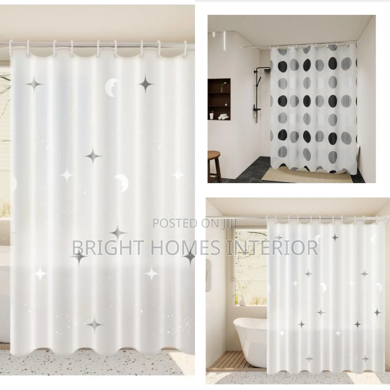 Very Unique Simple Bathroom Shower Curtain
