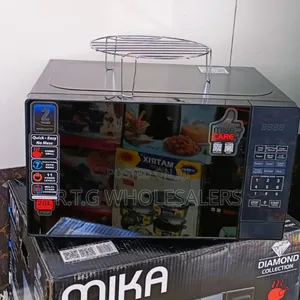 Mika 20l Microwave Oven Grill Silver 1000w Grill Function