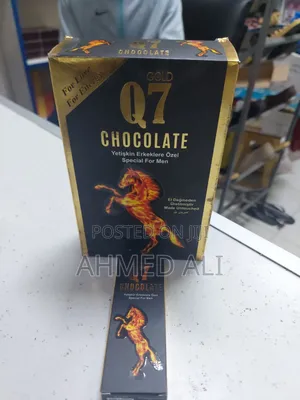 Q7 Gold Natural Turkish Chocolate With Epimedium. 12 Bars.