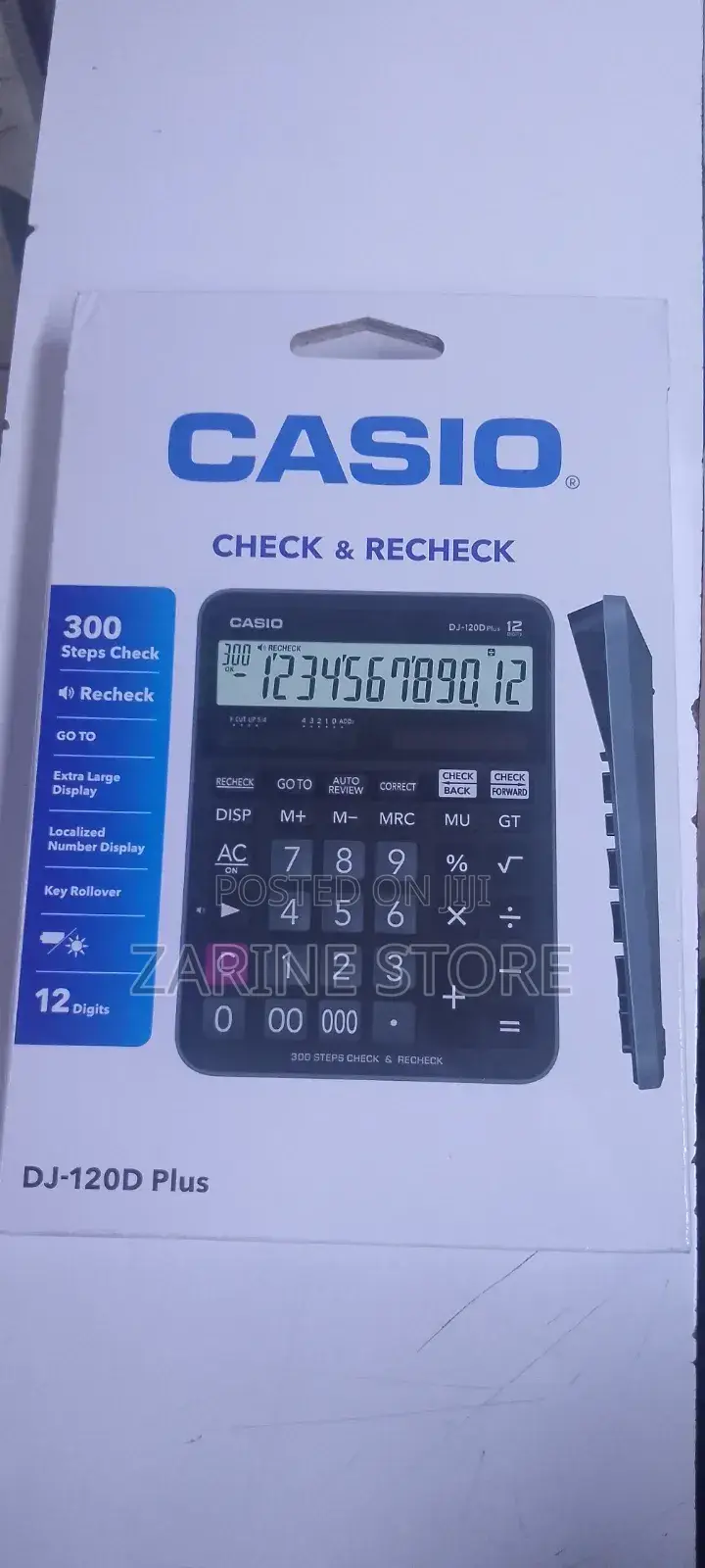 Casio Check Recheck 12 Digit 300 Steps Check Calculator