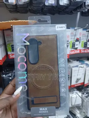 Brown Mocome Max Series High-Quality Protective Leather Case