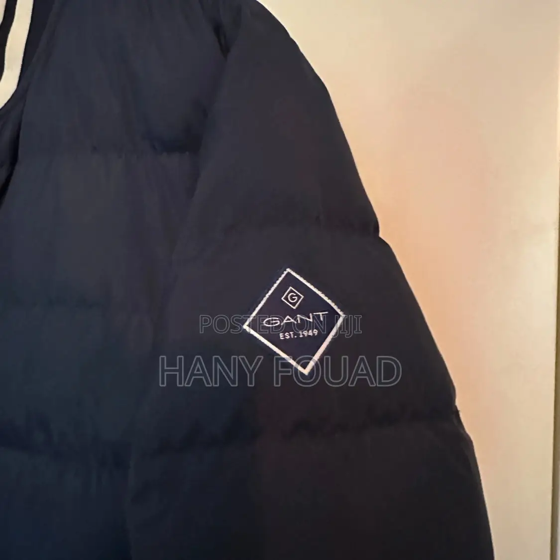 Gant Premium Quilted Varsity Bomber Jacket – Navy Blue