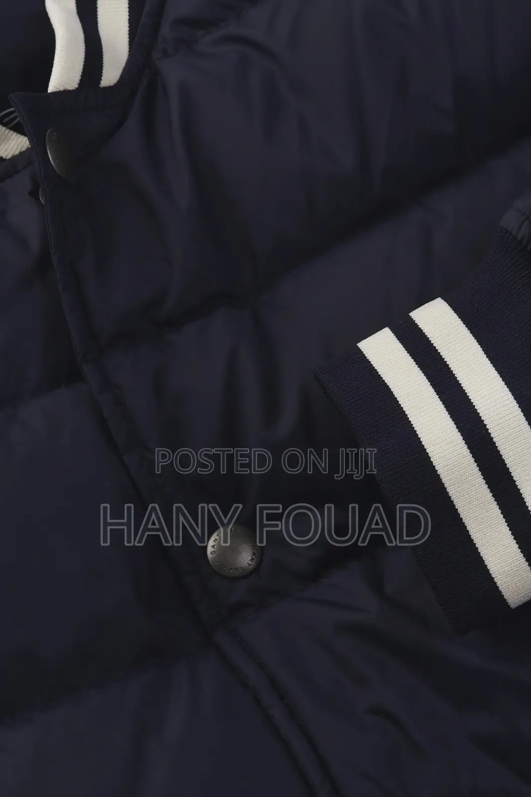 Gant Premium Quilted Varsity Bomber Jacket – Navy Blue
