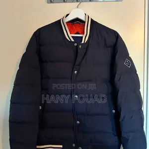 Gant Premium Quilted Varsity Bomber Jacket – Navy Blue