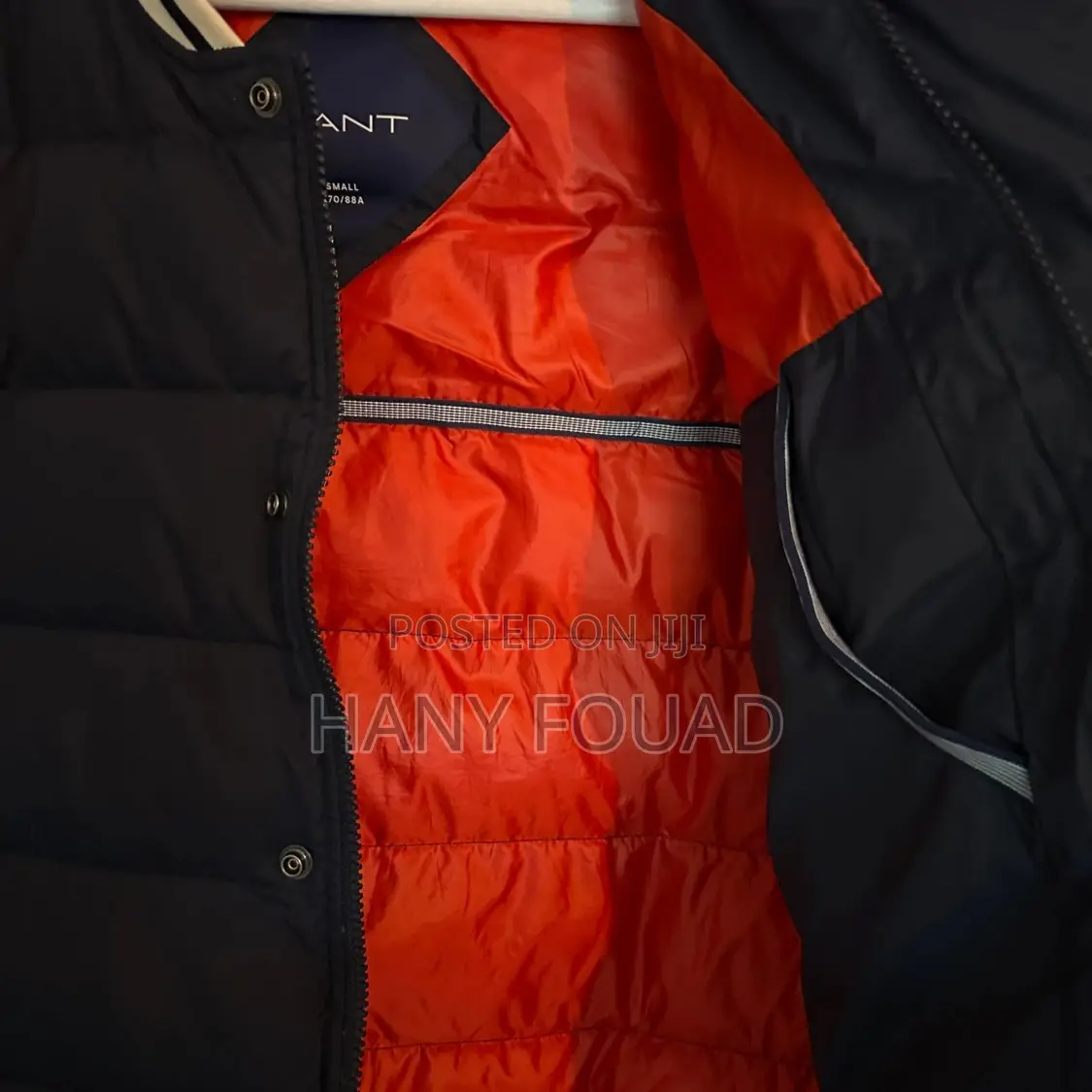 Gant Premium Quilted Varsity Bomber Jacket – Navy Blue
