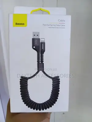 Baseus Fish Eye Spring Data Cable Usb For iPhone Lightining 2a 1m