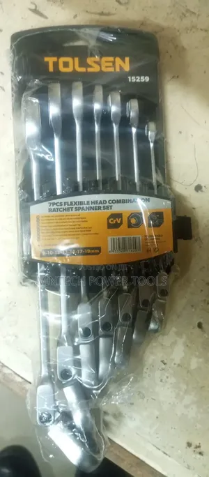 Tolsen Combination Ratchet Spanner/Flexible Ratchet Spanner Set