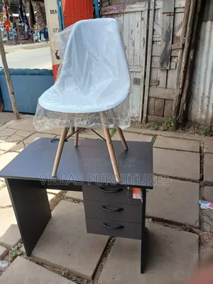 Wooden Executive Office Desk and a Eames Style Chair