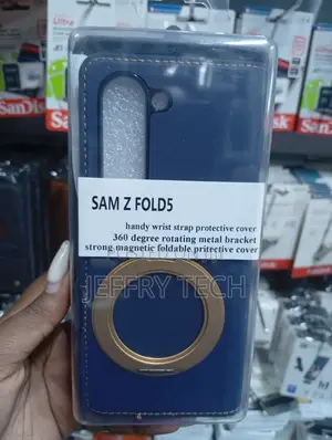 Leather Protective Case Designed for the Samsung Galaxy Z Fold 5,