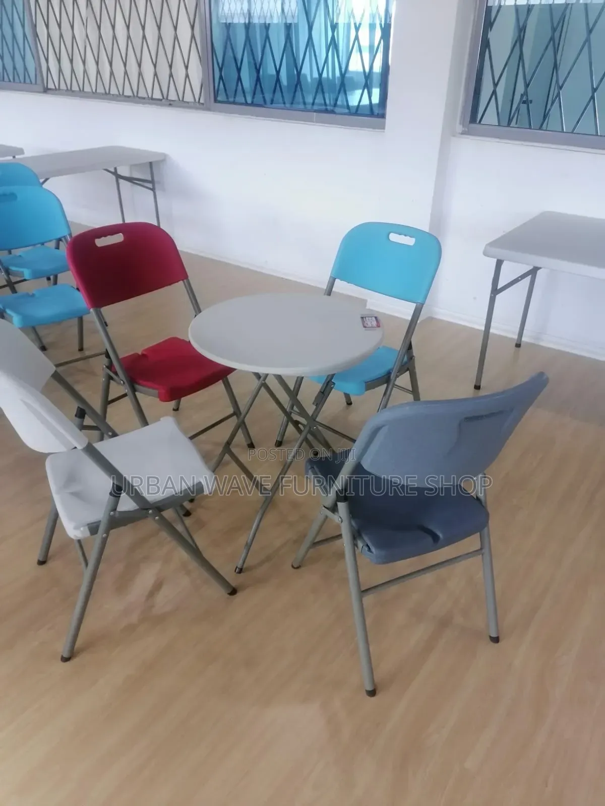 Partio Round Table+4foldable Chairs