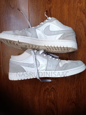 Nike Air Jordan 1 Low , Light Grey and White Colour