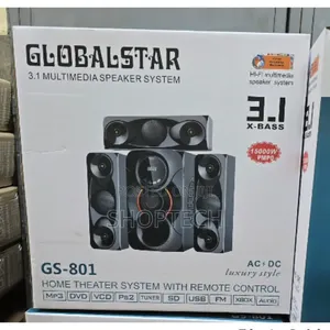 3.1ch Globalstar Home Theater System With Remote Control Woofer System
