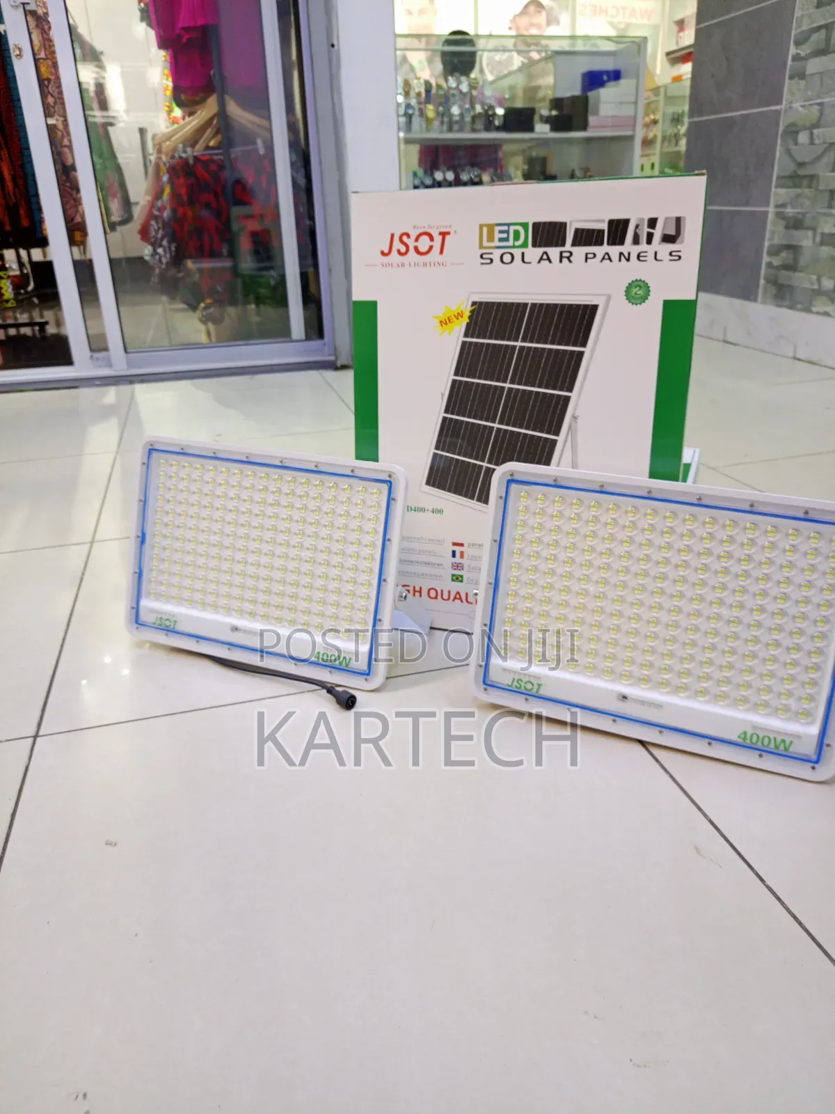 Jsot 400w+ 400w Solar Powered Security Floodlight