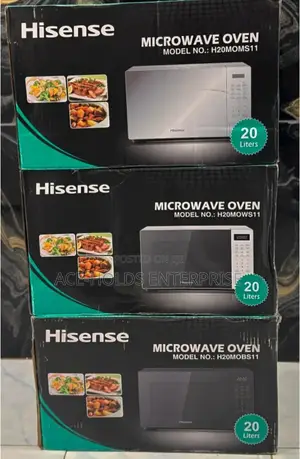 20 Litres Hisense Digital Microwave Oven - Silver and Black Colors
