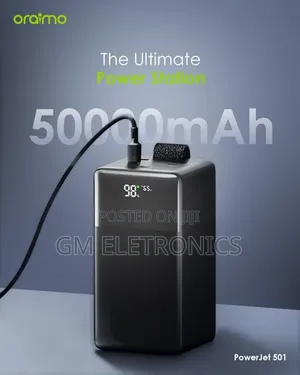 85w Super Fast 50000mah Power Bank With Digital Display-Black.