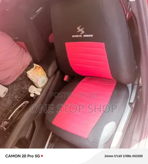 Universal Fabric Seat Cover Dual Tone Polyester Mesh Design