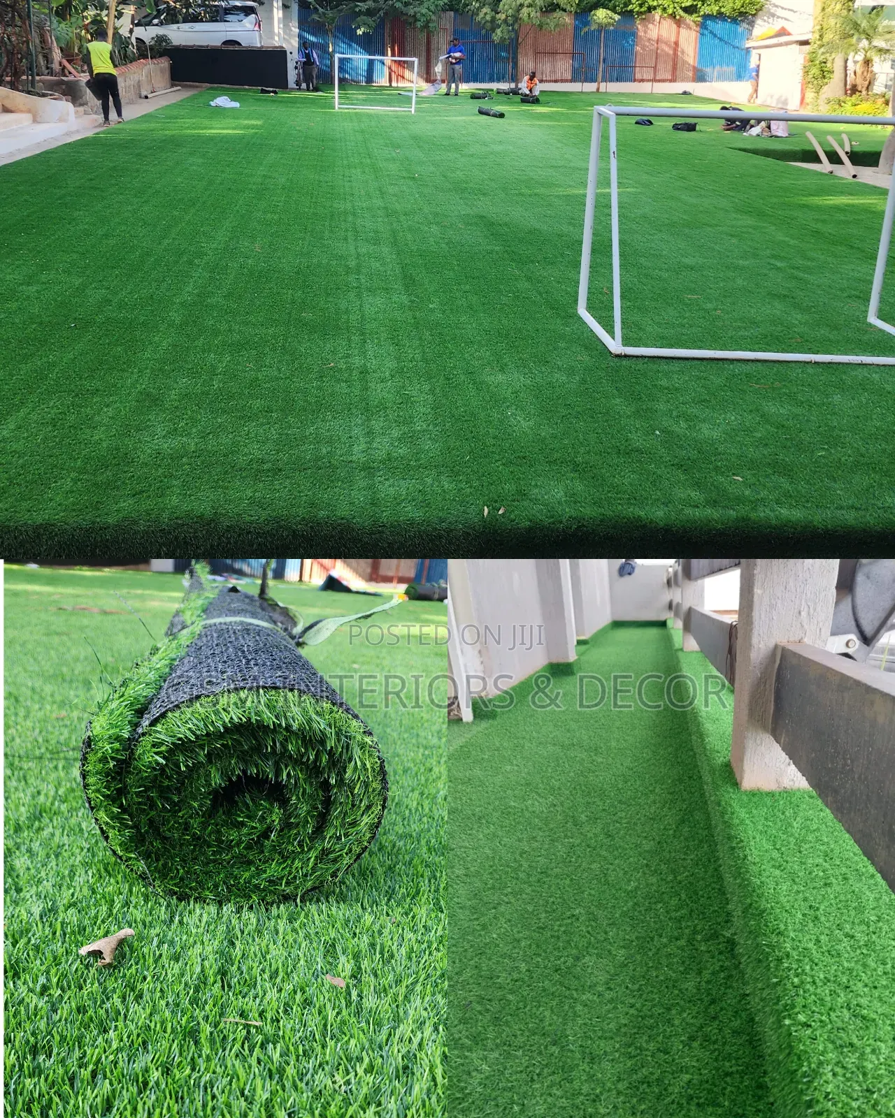 Artificial Green Grass Carpets for Flatbeds Installation/Rooftop