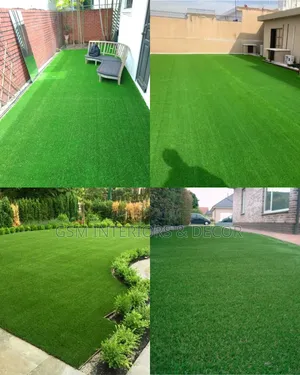 Artificial Green Grass Carpets For Unwatered Installation