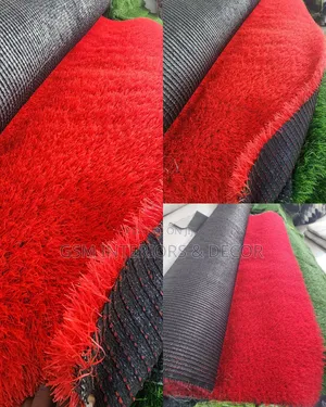Artifocial Red Grass Carpets For Frontyards, Events And Decor