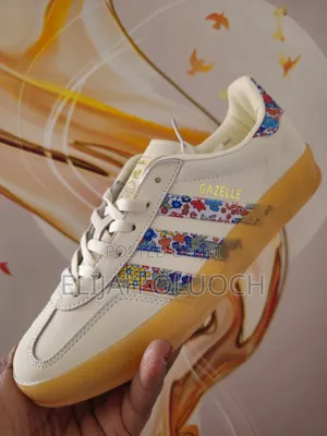 Adidas Gazelle Liberty London Indoor Floral Embroidery Off White