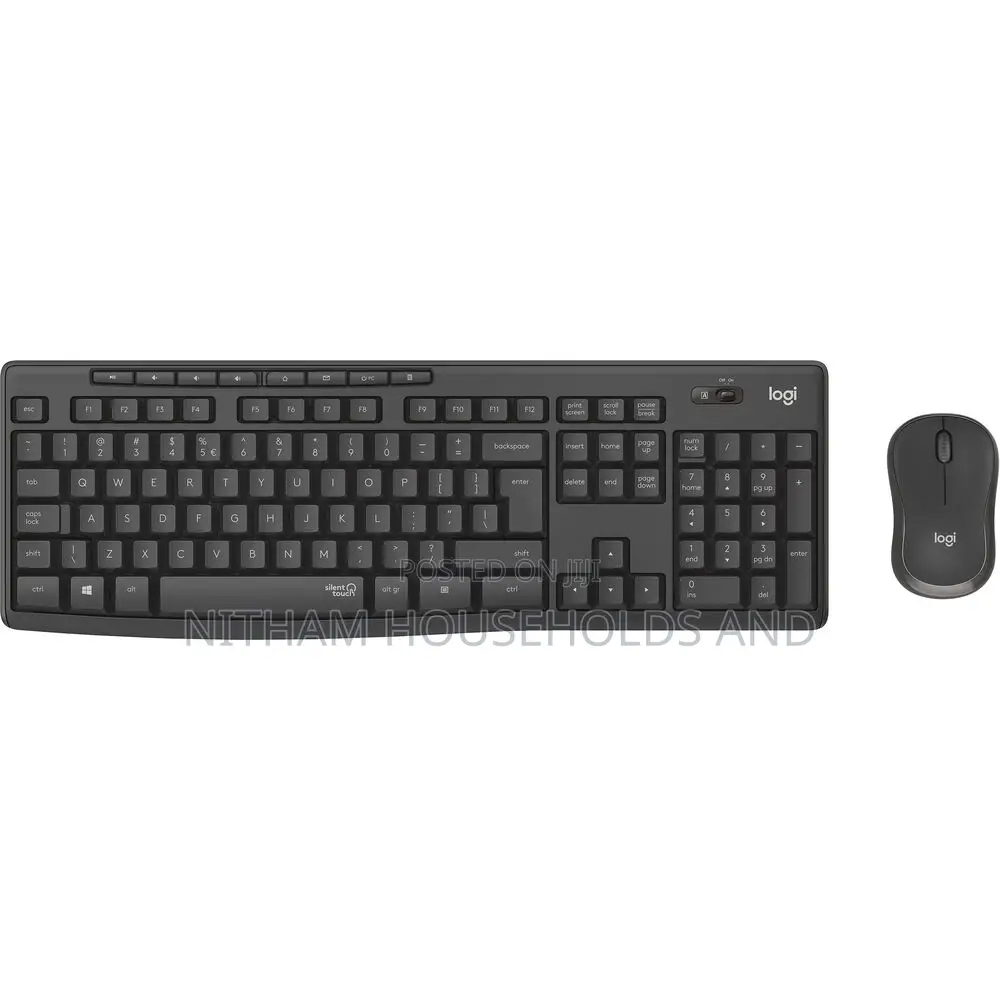 Logitech Wireless Mouse Keyboard Combo With Silenttouch Technology