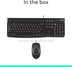 Logitech Mk120 USB Wired Keyboard and Mouse Combo