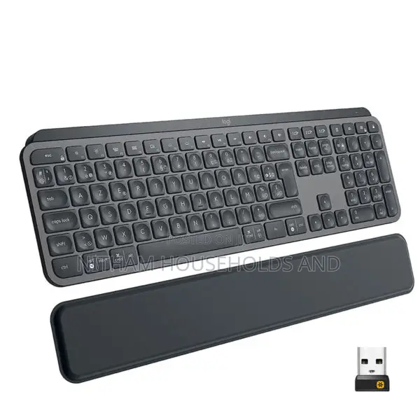 Logitech Mx Keys Plus Wireless Illuminated Keyboard With Palm Rest