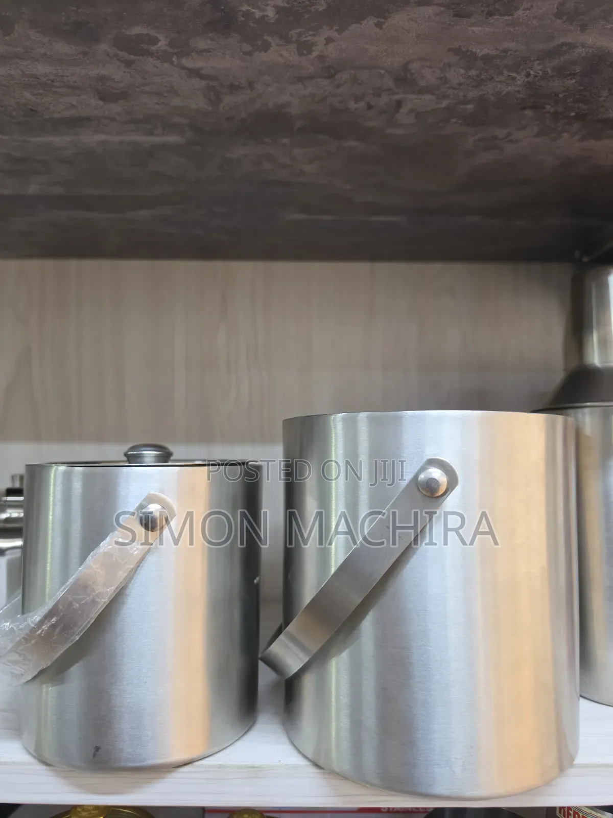 Double Layer Insulated Ice Cube Bucket With Lid