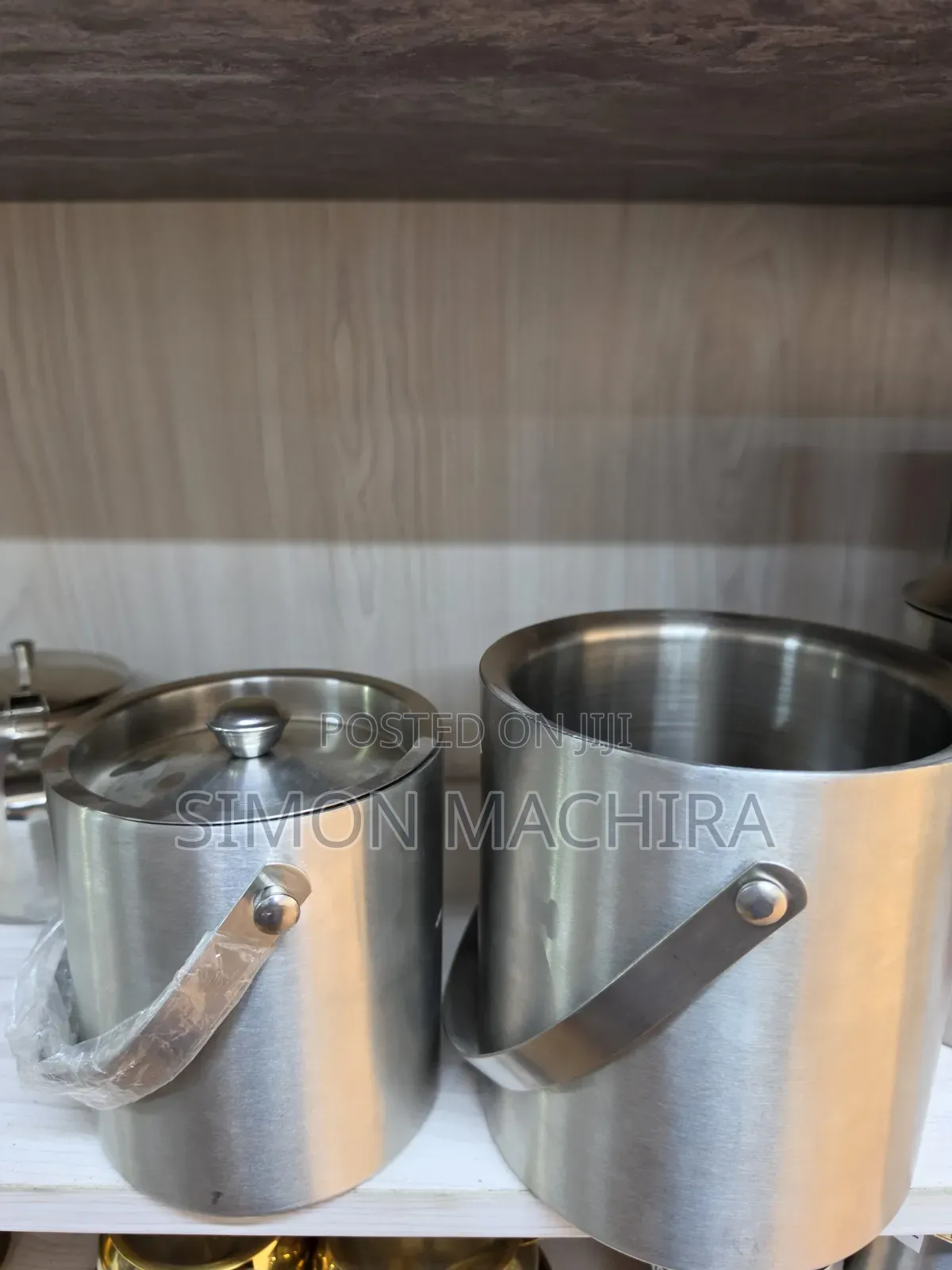 Double Layer Insulated Ice Cube Bucket With Lid