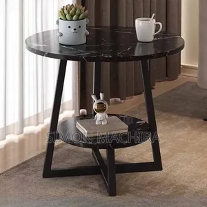 Round Side Table - 3 Legged Metal Frame Table