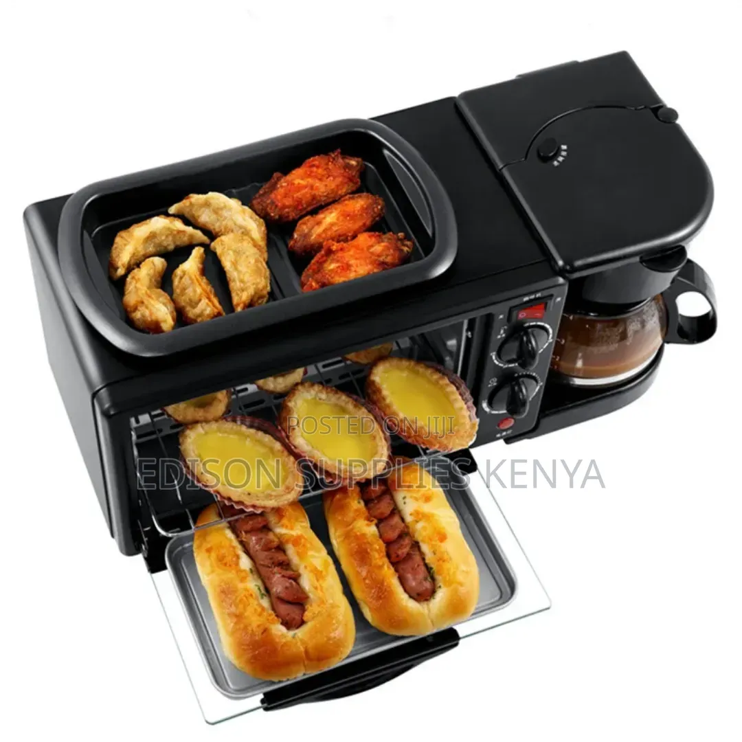 3 in 1 Breakfast Maker - Oven , Pan, Coffee Maker
