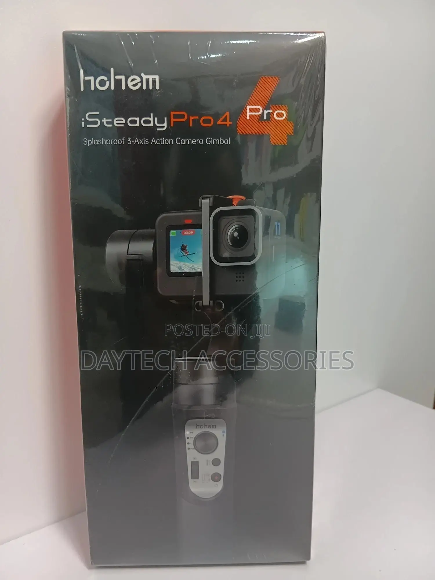 The Hohem Isteady Pro 4 3-Axis Action Camera Gimbal Stabilizer - Black