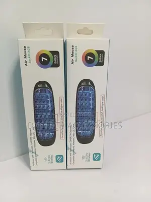 C120 Wireless Air Mouse Remote With RGB Backlight and Keyboard.