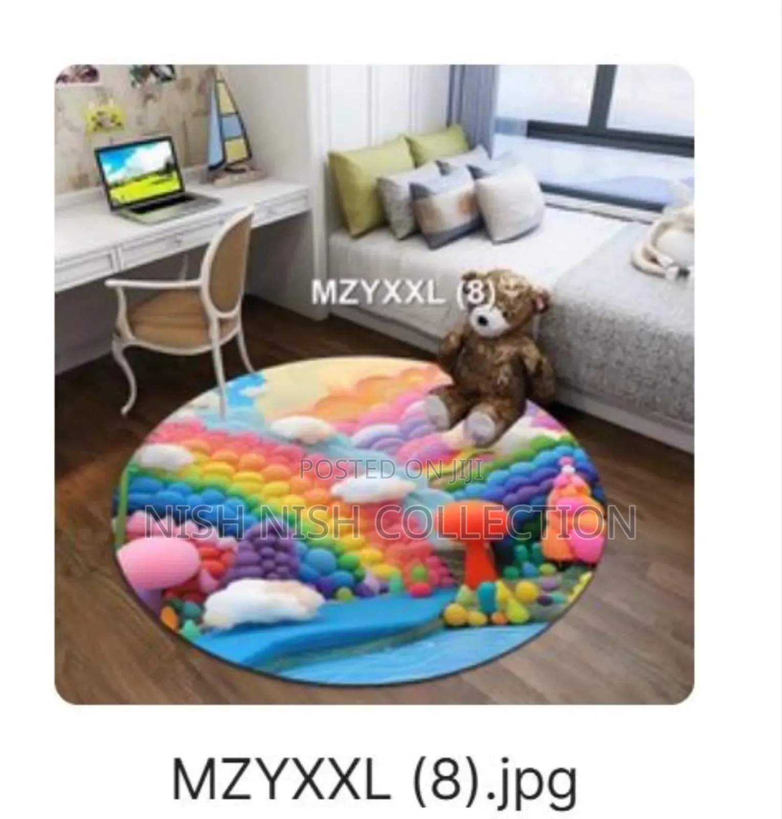 Round Carpet Soft Fleece Mat