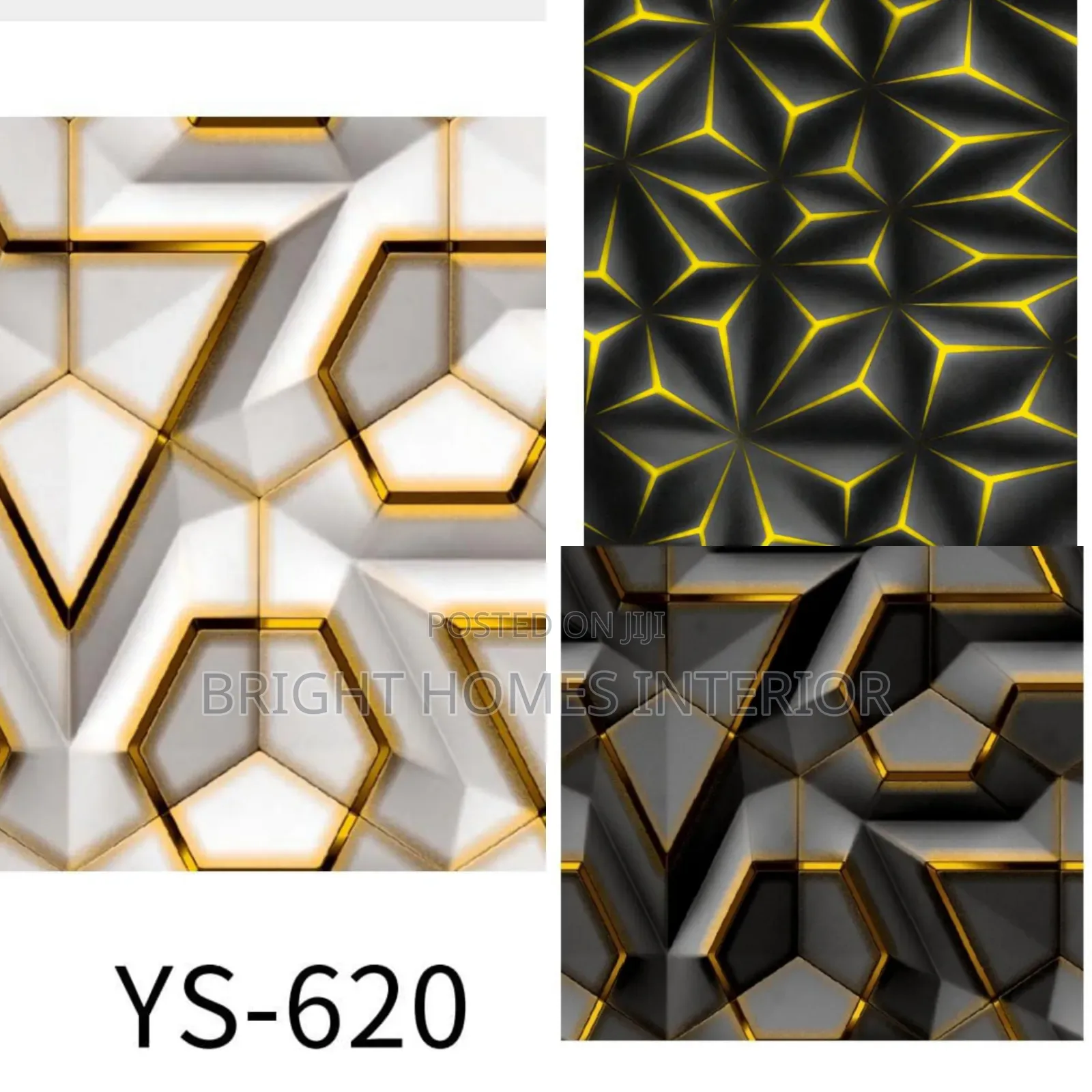 White Gold Black Gold Design 3d Wallpaper
