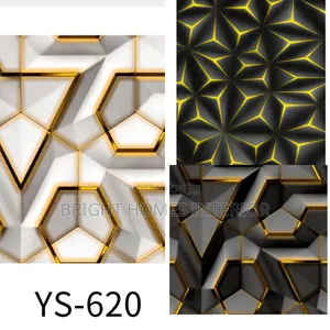 White Gold Black Gold Design 3d Wallpaper