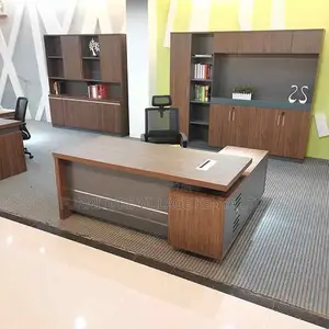 1.6 Meters L-Shaped Imported Wooden Boss Table