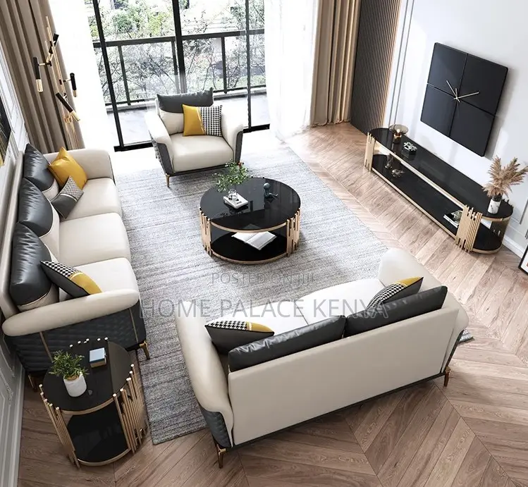 Coffee Table: Stainless Steel Frame Glass Top Coffee Table