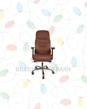 Executive Leather Chair High Back Padded Armrest Direct From Store