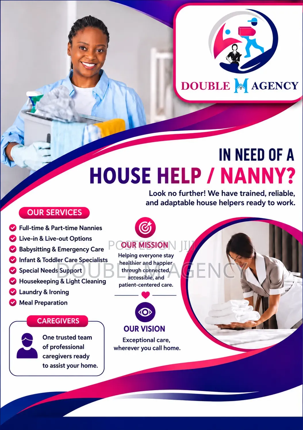 Househelp/Nannies Placement Agency