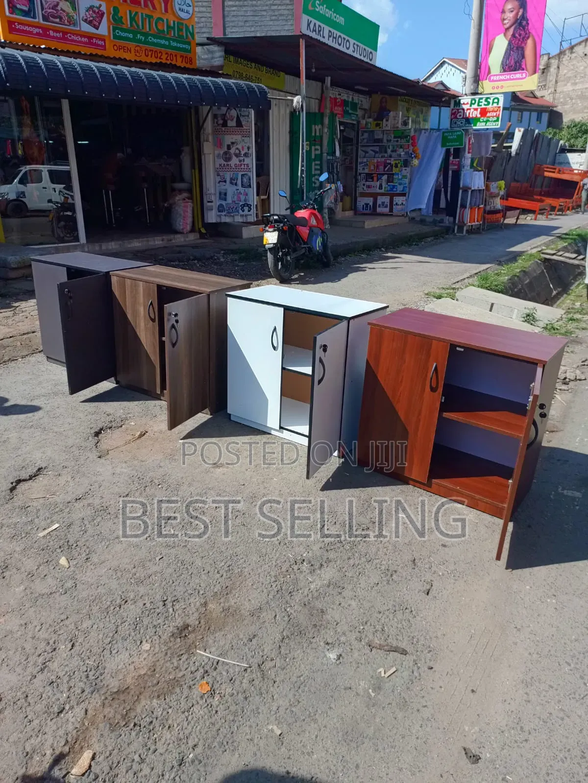 Multiple Colors 2 Door Office Credenza