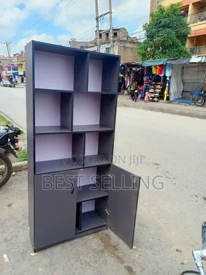 2 Lockable Door Bookshelf