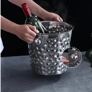 Large Capacity Stainless Steel Ice Bucket 3l