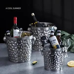 Large Capacity Stainless Steel Ice Bucket 3l