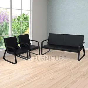 Office Sofa; 5 Seaters Executive Reception Meeting Leather Sofa Set
