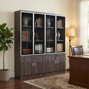 4-Door Executive Wooden Office Cabinet