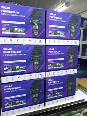 V380 Triple Lens, Solar Powered, Night Vision, Two-way Audio